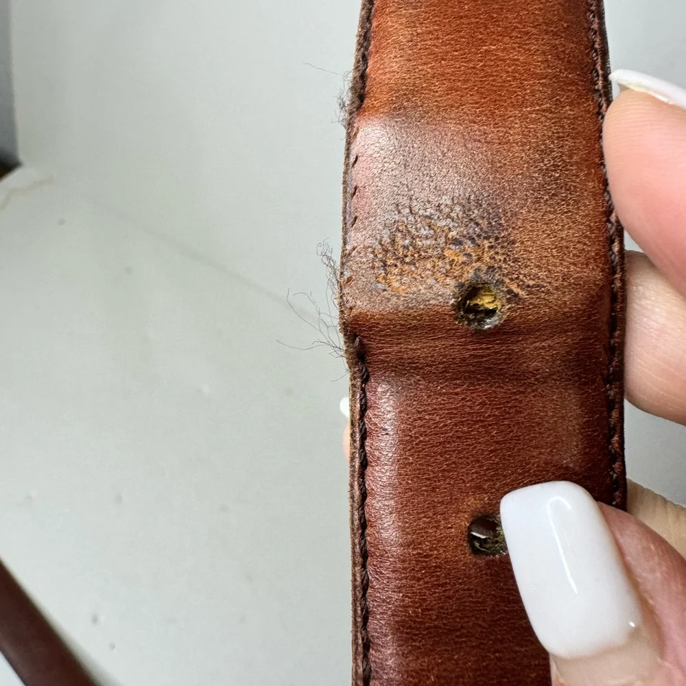 Vintage Coach Brown Leather Belt 36/90 Men’s